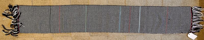 Banded Houndstooth Scarf