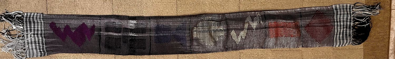 Long Patterned scarf