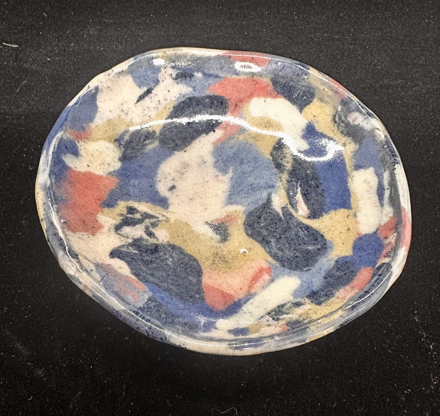 Small Multicolor Nerikome Dish