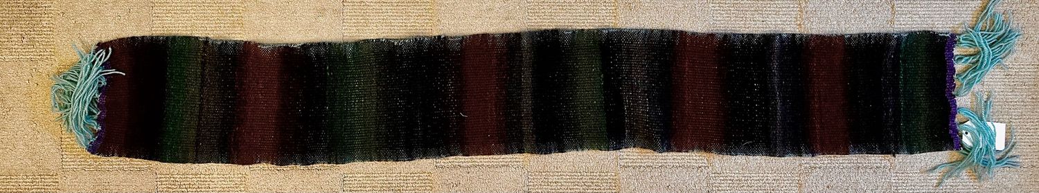Dark Fancy Wool Scarf