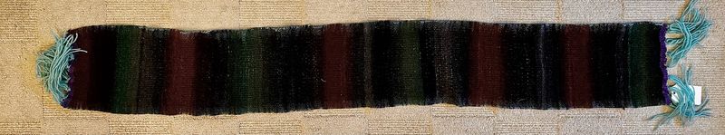 Dark Fancy Wool Scarf