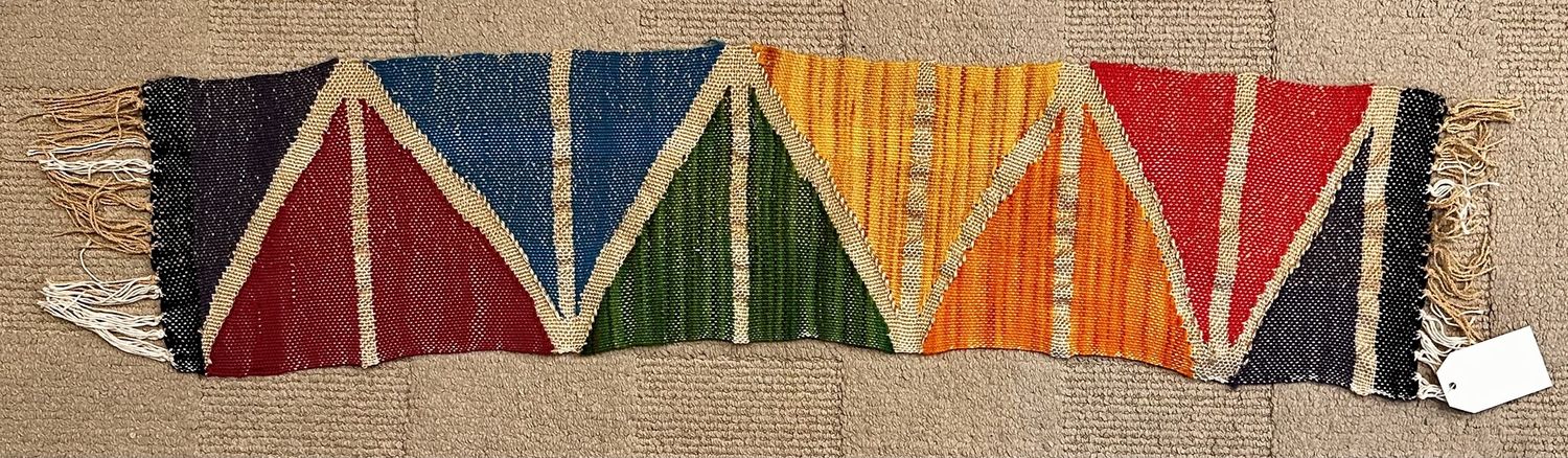 Rainbow Zig-zag scarf
