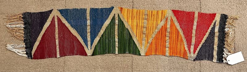 Rainbow Zig-zag scarf