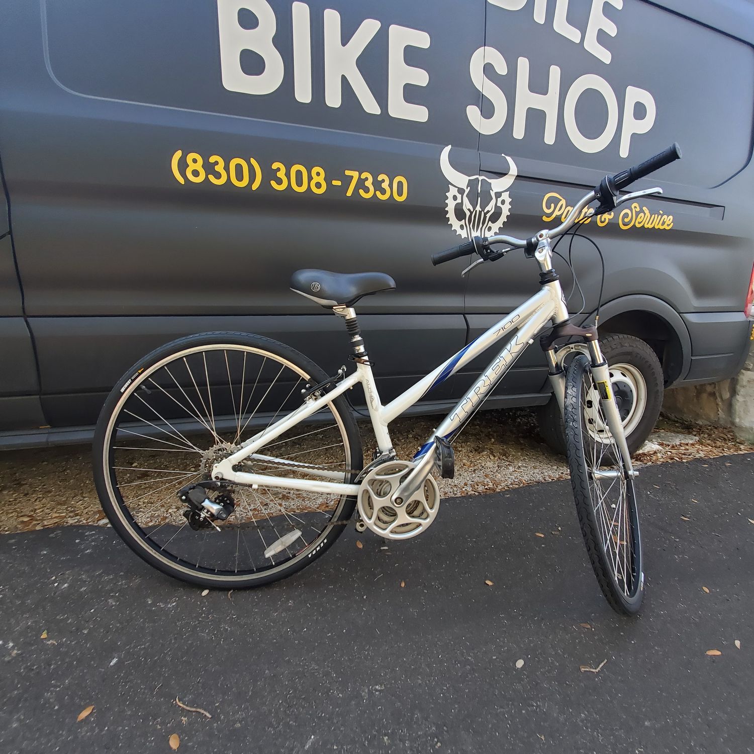 Trek 7100 hybrid bike 15" step-through frame
refurbished