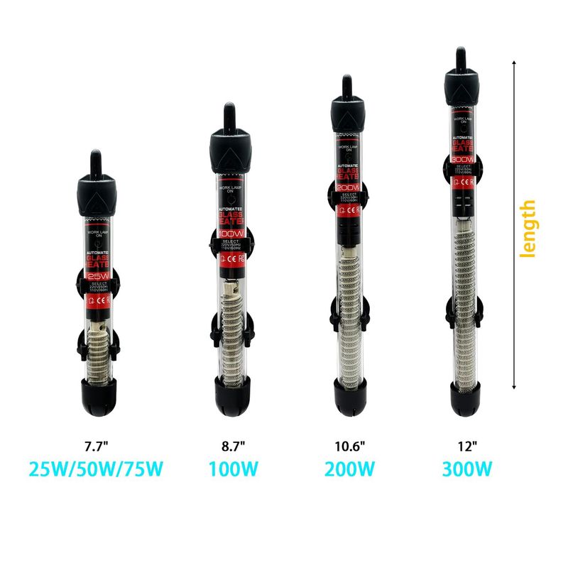 Aquarium Heater Fish Tank Heater Submersible 100 Watt