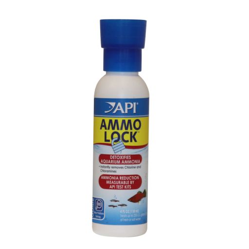 API Ammo Lock Ammonia Detoxifier for Aquariums  4 oz (Treats 236 Gallons)