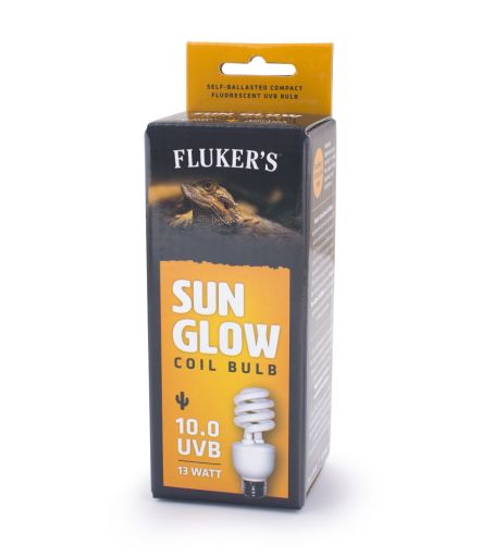 Fluker s Sun Glow Coil Bulb Desert  10.0 UVB  13 Watt