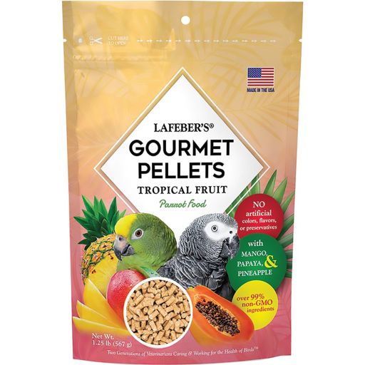 LAFEBER S Premium Tropical Fruit Pellets Pet Bird Food  Made with Non-GMO and Human-Grade Ingredients  for Parrots  1.25 lbs