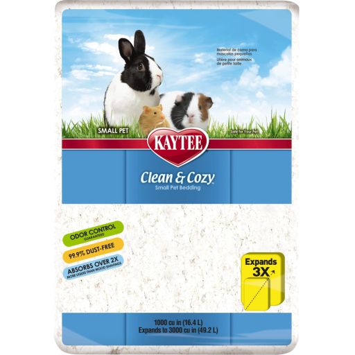 Kaytee Clean &amp; Cozy Bedding  White 49.2 Liters
