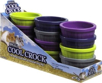 Kaytee Cool Crock Small Pet Bowl Assorted Colors