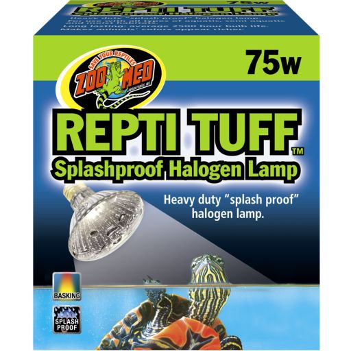 Zoo Med Repti Turtle Tuff Splashproof Halogen Lamp  75W Heavy Duty Basking Lamp