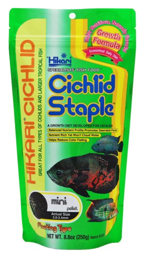 Hikari Cichlid Staple Mini Pellet Fish Food  2 Oz