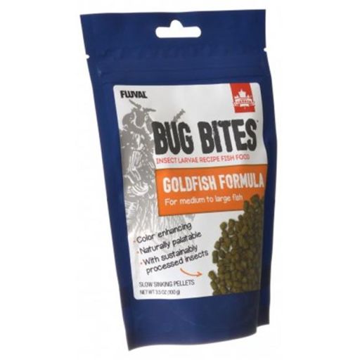 Fluval Bug Bites M-L Goldfish Pellets 3.53oz
