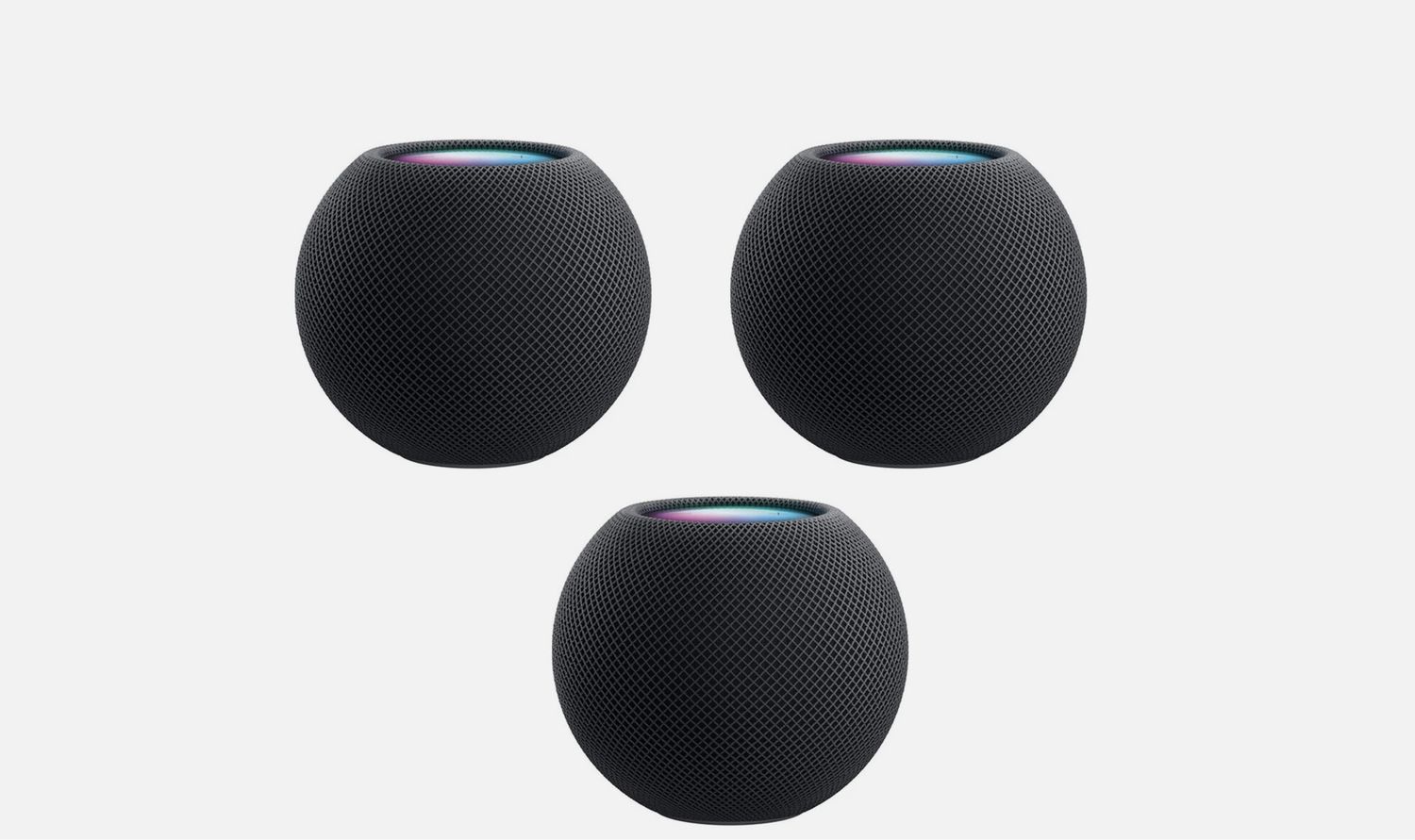 Apple HomePod mini (Space Gray) MY5G2LL/A (3 Pack Bundle)