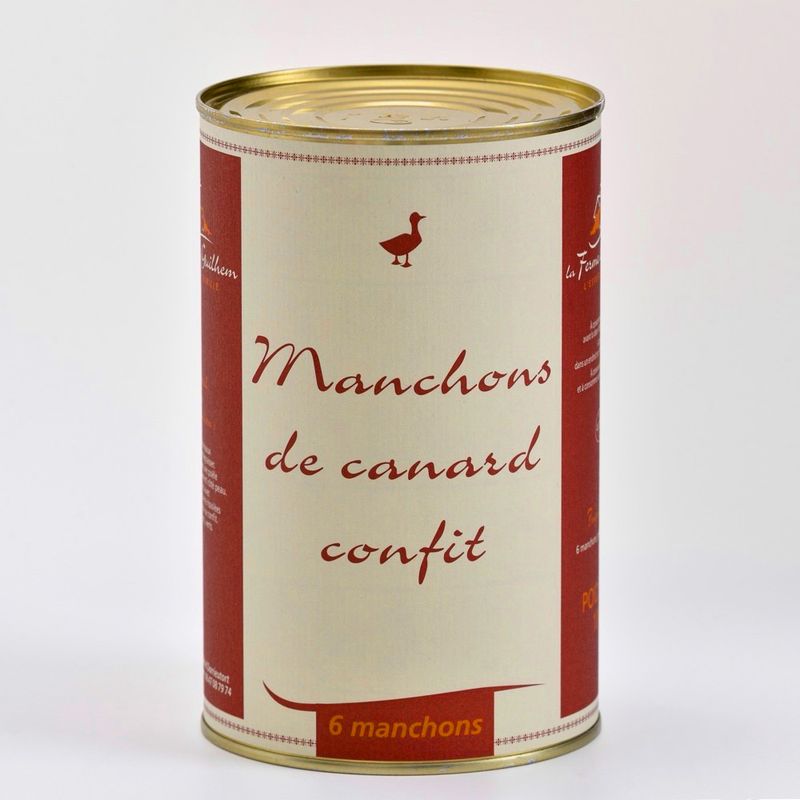 Confit de canard 6 manchons Boite de 1000 g