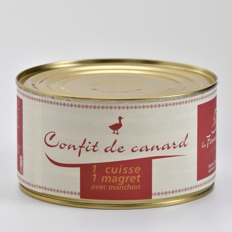 Confit de canard ½ canard - Boite de 1000 g