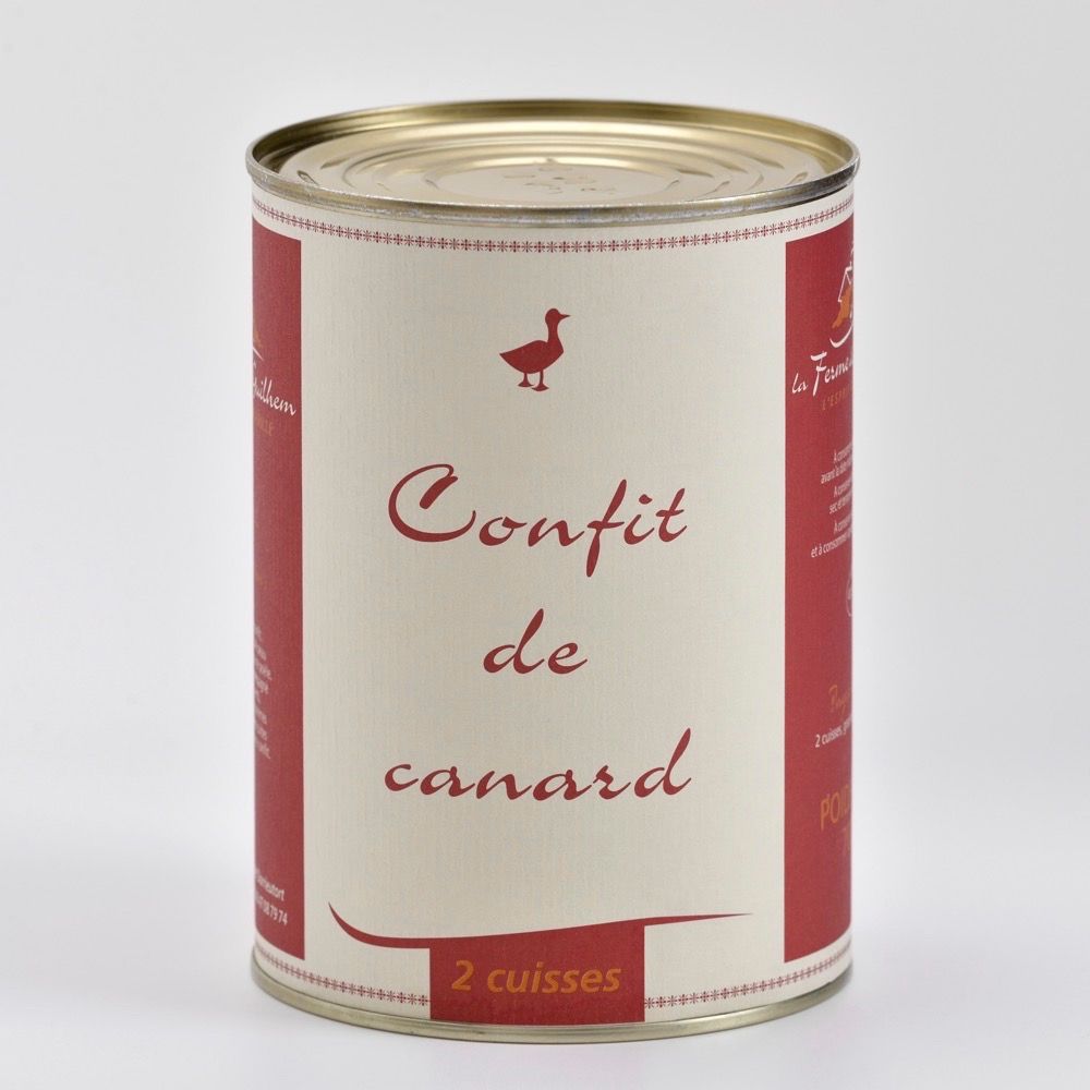Confit de canard 2 cuisses Boite de 700 g
