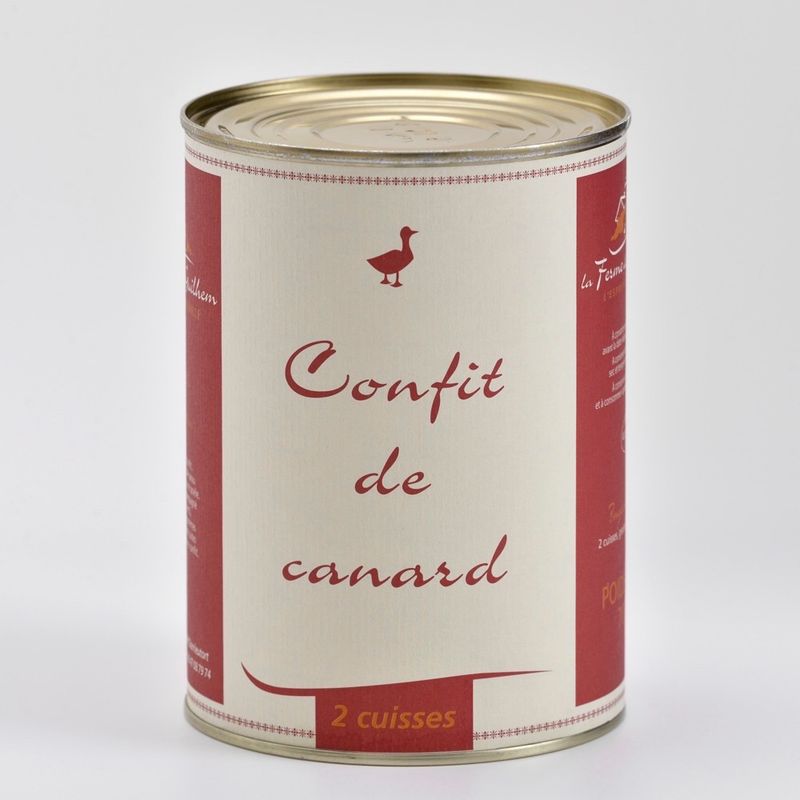 Confit de canard 2 cuisses Boite de 700 g
