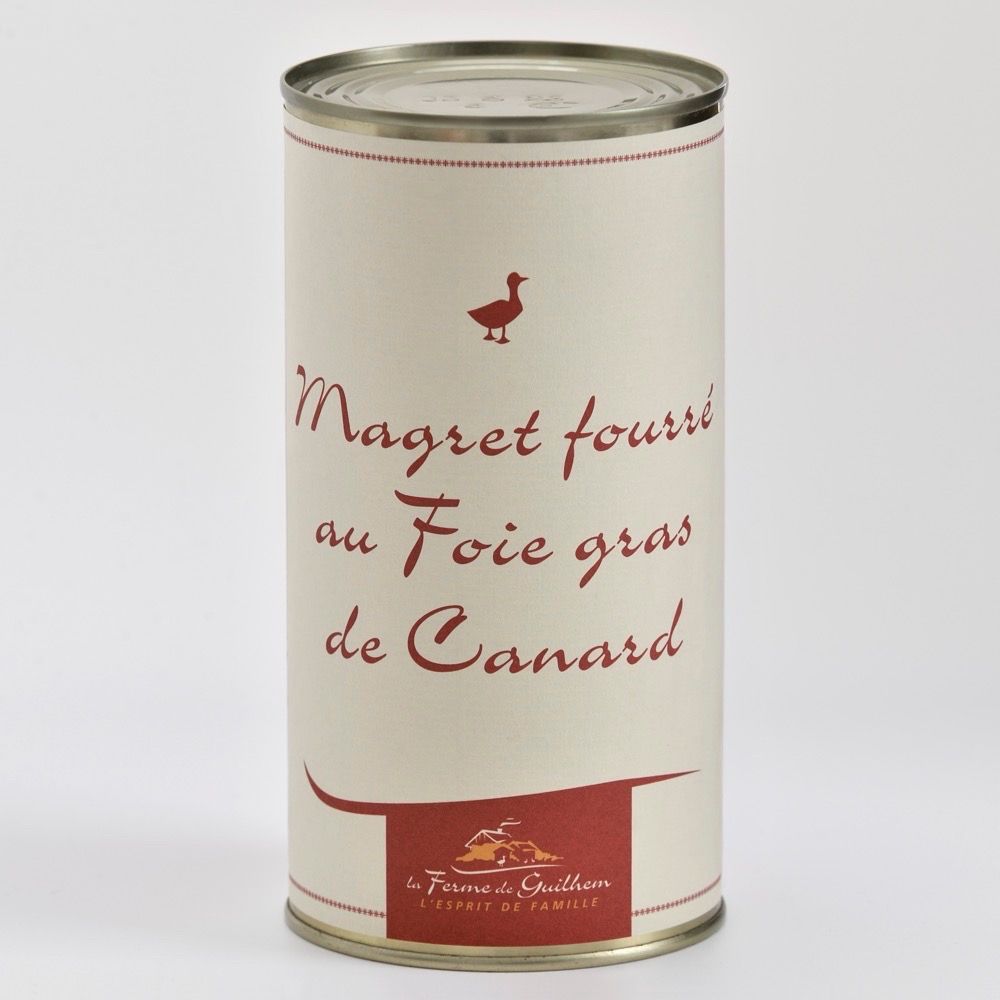 Magret fourré au foie gras Boite de 600 g
