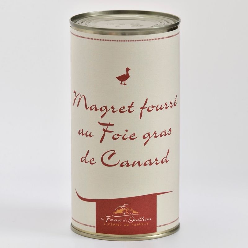 Magret fourré au foie gras Boite de 600 g