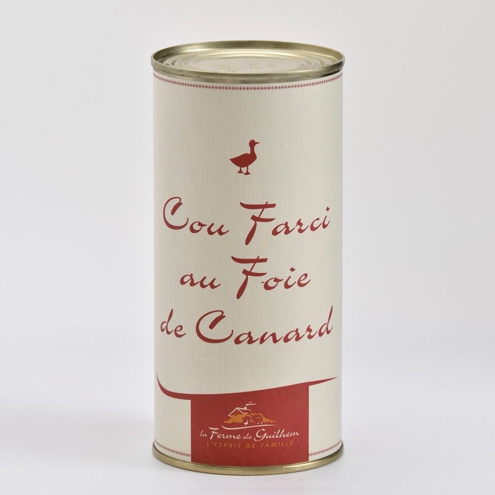 Cou farci au foie de canard Boite de 500 g