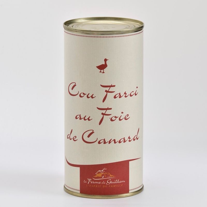 Cou farci au foie de canard Boite de 500 g