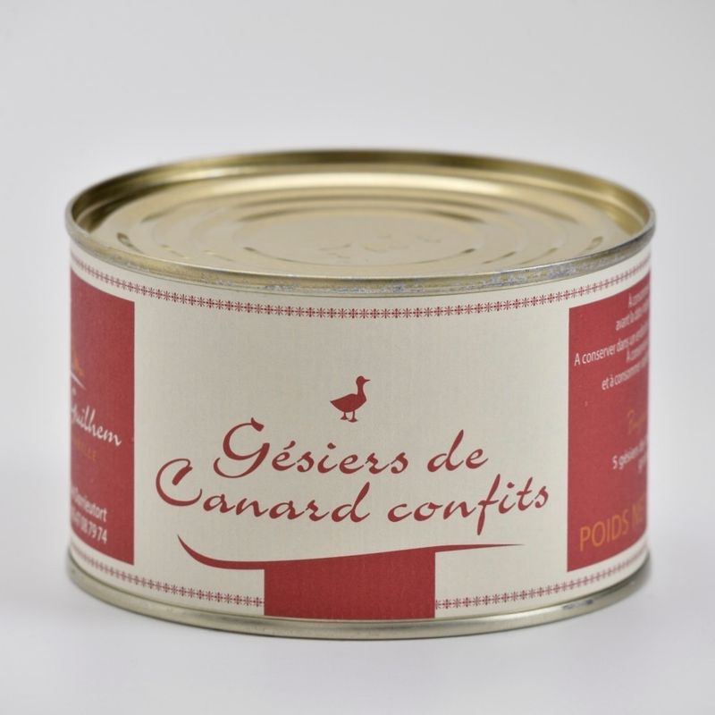 Gésiers de canard confits Boite de 400 g