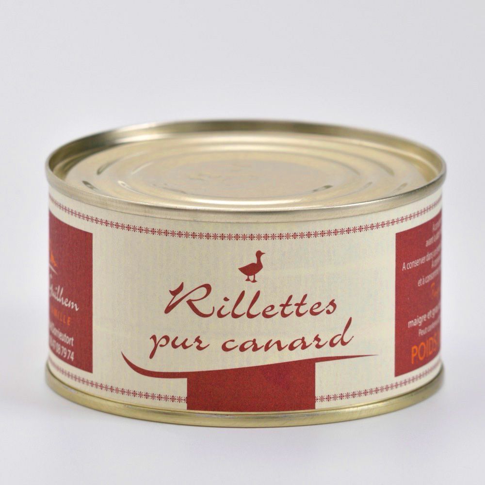 Rillettes pur canard Boite de 200 g