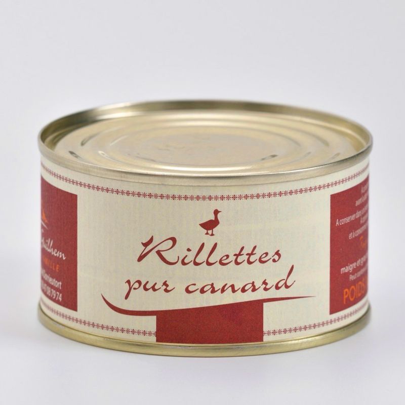 Rillettes pur canard Boite de 200 g