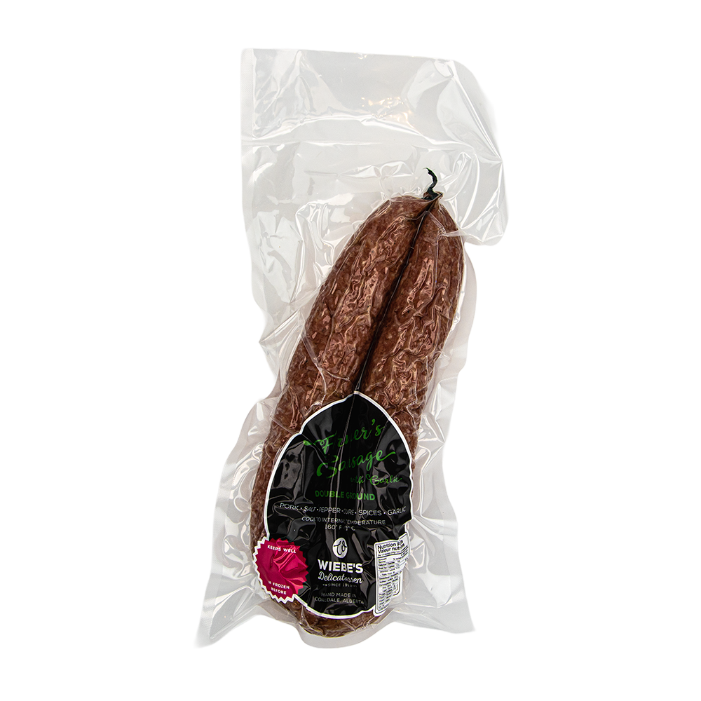 Farmers Sausage- Garlic $23.40/kg