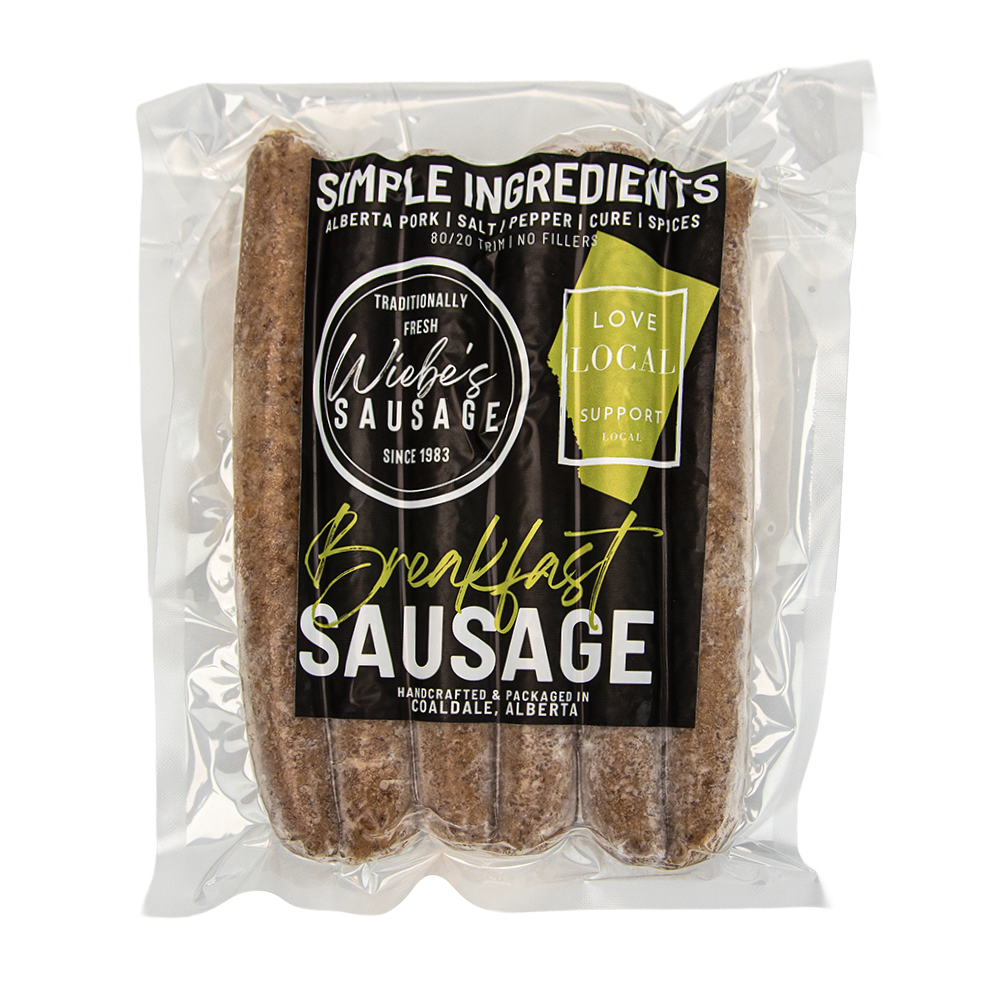 Wiebe&#39;s Breakfast Sausage $22.10/kg