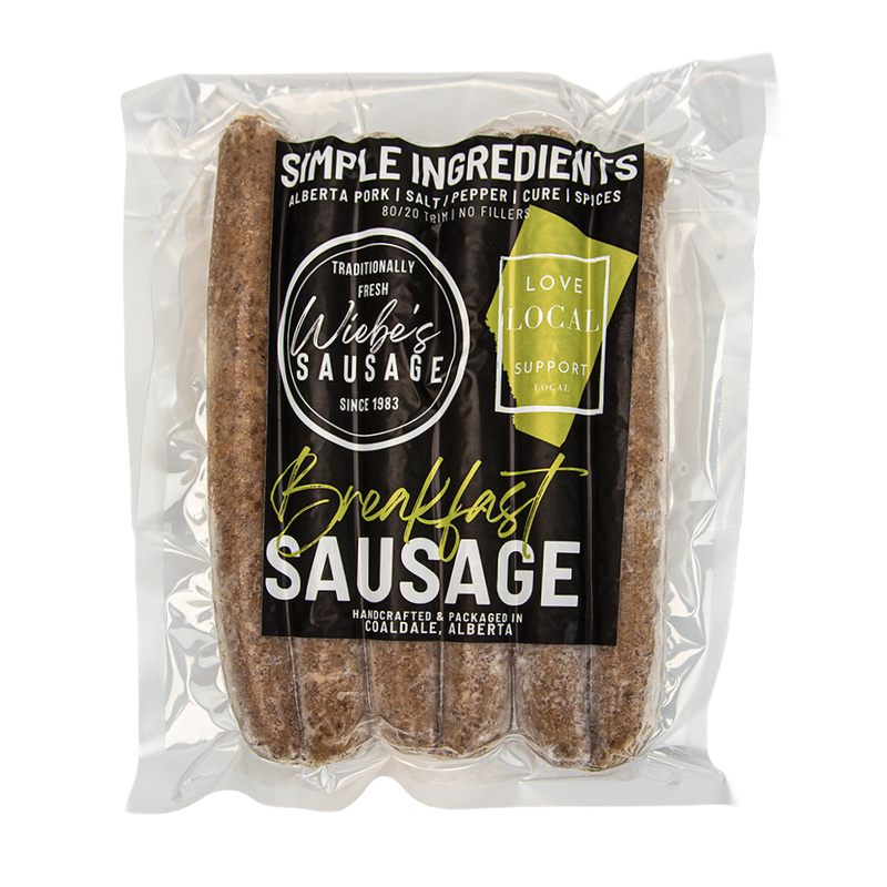 Wiebe&#39;s Breakfast Sausage $22.10/kg