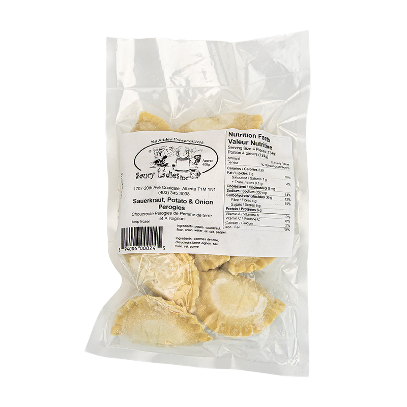 Sauerkraut Potato &amp; Onion Perogies