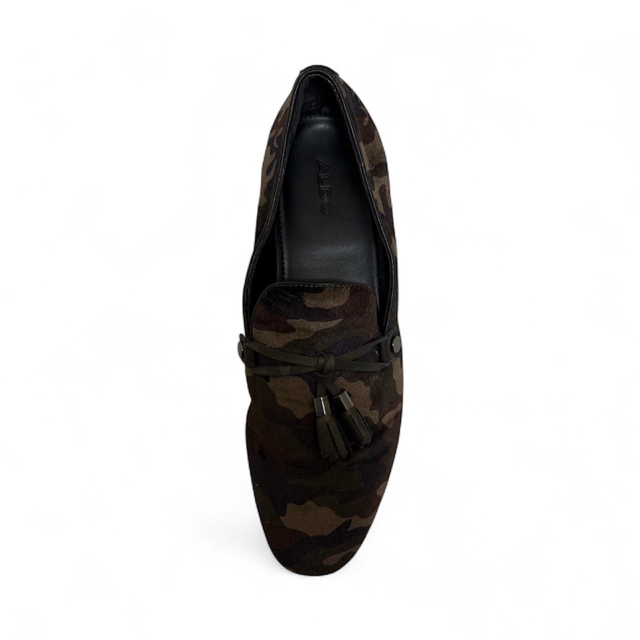 Aldo Loafers, Colour: dark green and brown, Size: 10