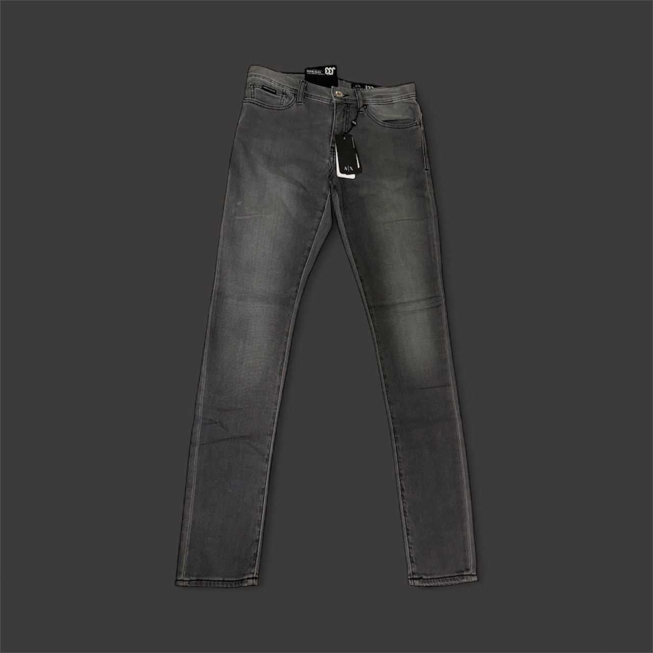 J33 AX SUPER SKINNY JEANS, Colour: DARK GRAY, Size: 29