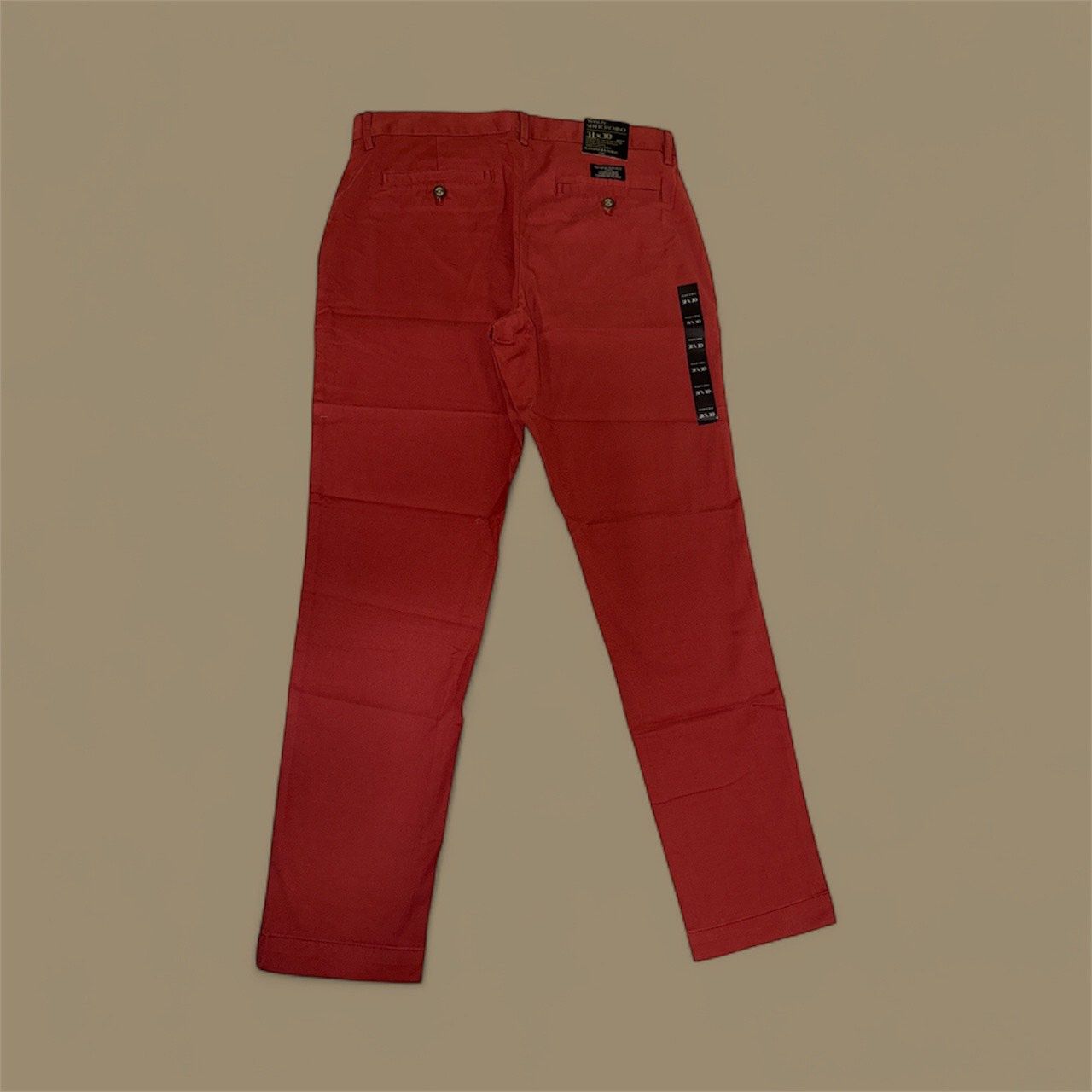 BANANA MASON STRETCH CHINO, Colour: BURGUNDY, Size: 31/30