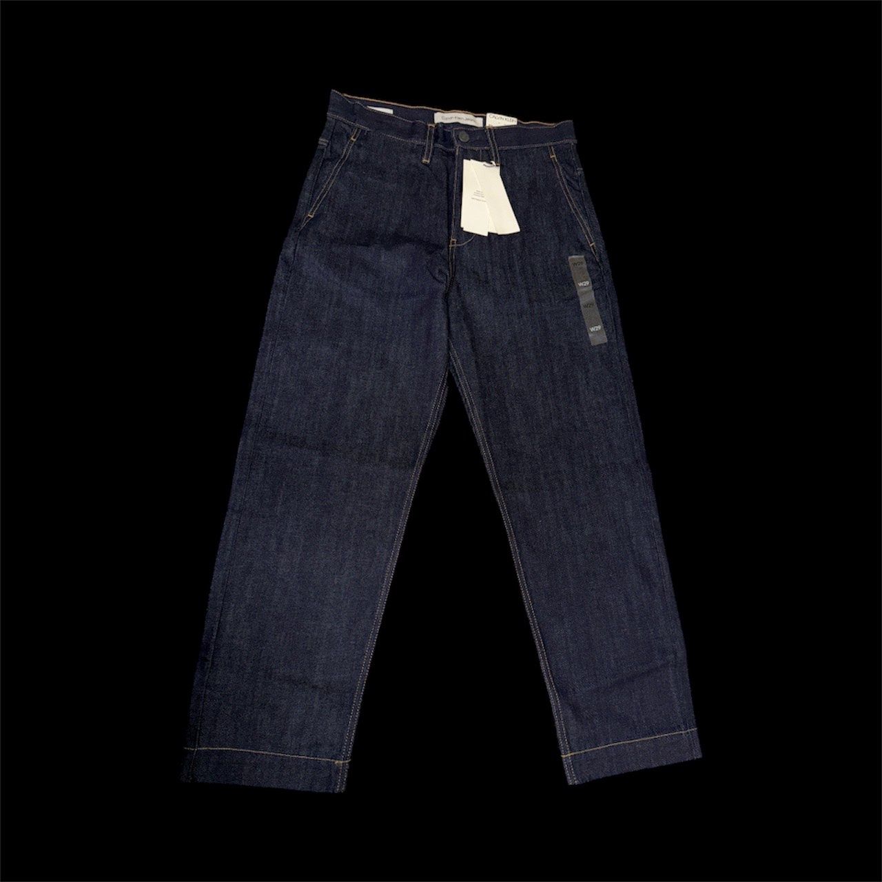 CALVIN KLEIN WIDE LEG FIT, Colour: DARK WASH, Material: 100% COTTON, Size: 29
