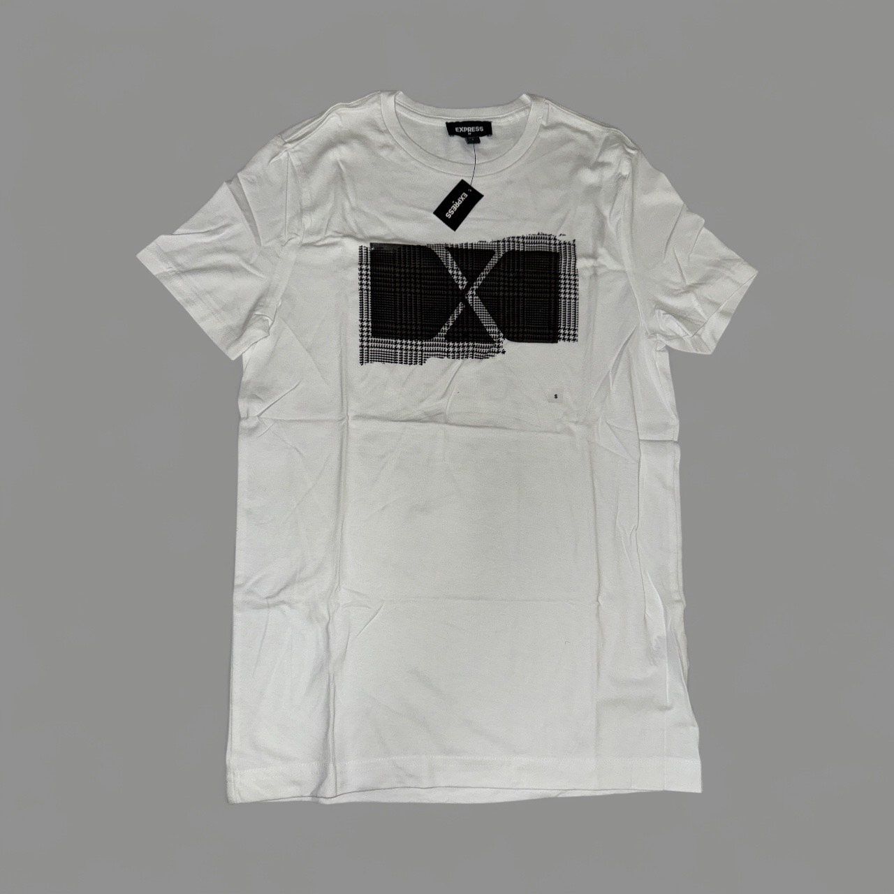 EXPRESS X LOGO TEES, Colour: WHITE-BLACK, Material: 100% COTTON, Size: SMALL