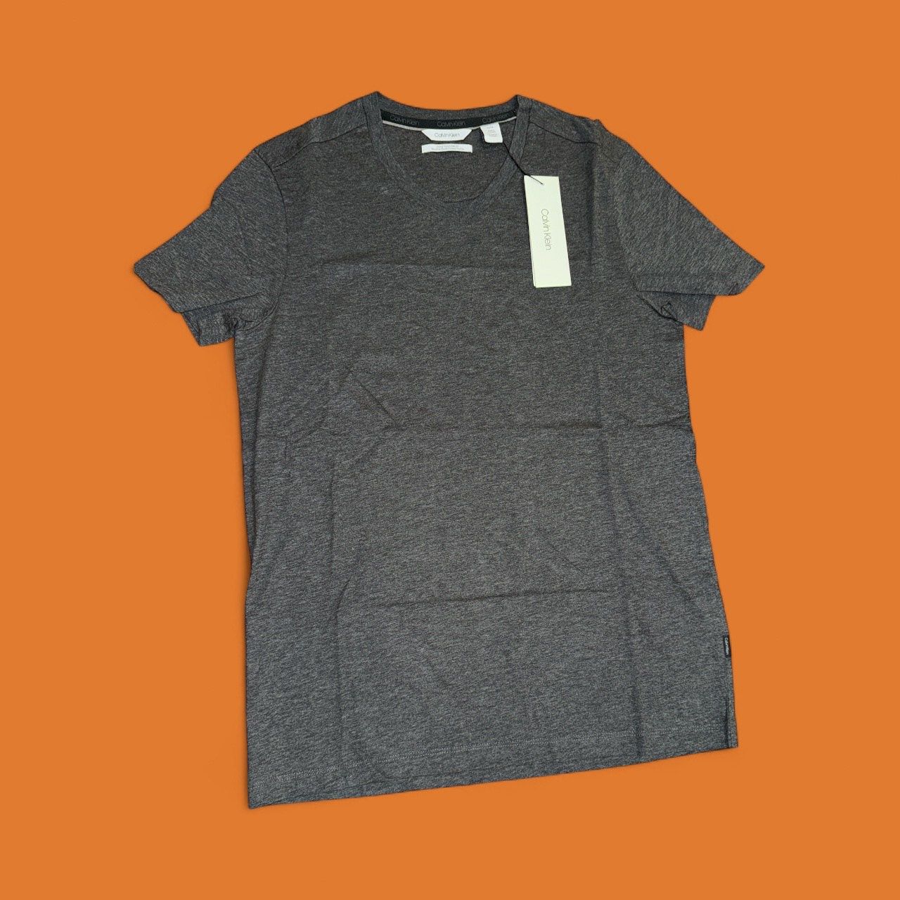 V-NECK CK TEES, Colour: DARK GRAY, Size: XS