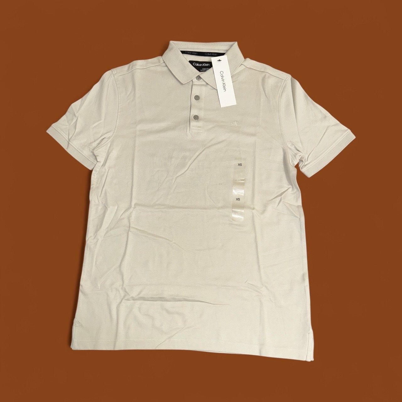 OFF-WHITE CK POLO, Colour: OFF-WHITE, Material: COTTON, Size: XS