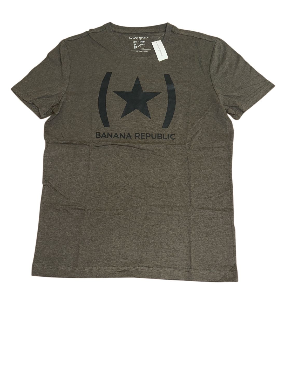 BANANA REPUBLIC TEES, Colour: HEATHERED BROWN, Size: S