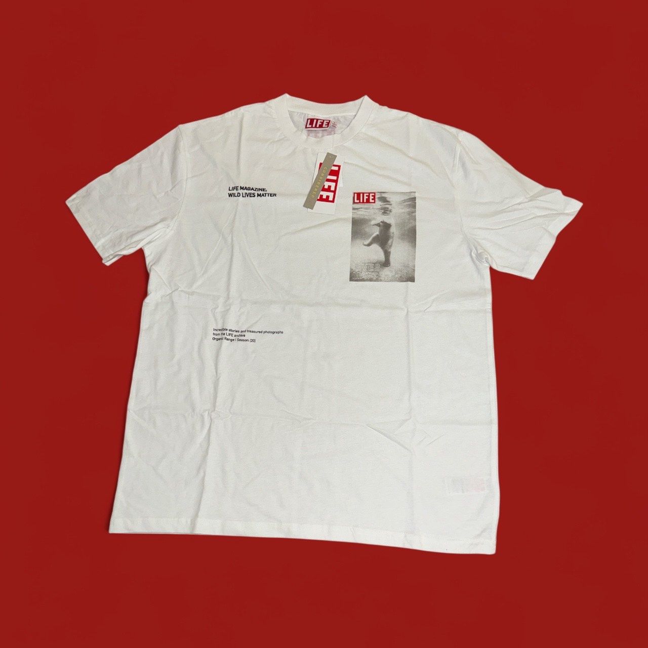 TOPMAN LIFE MAGAZINE, Colour: WHITE, Size: XL