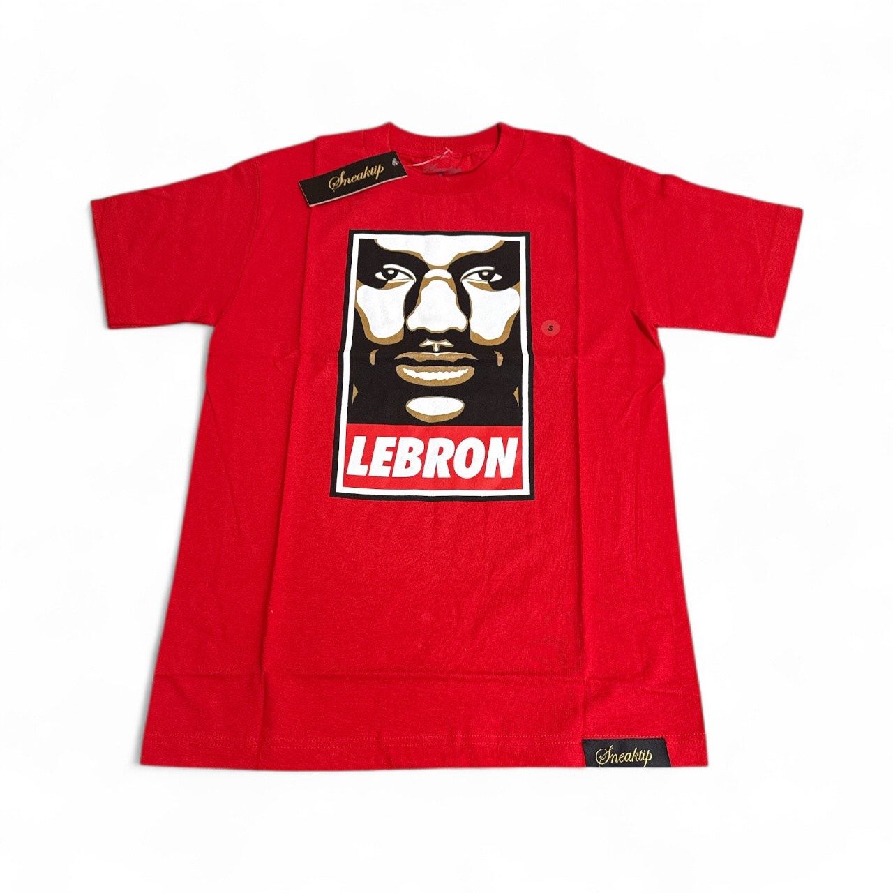 GRAPHIC LEBRON TEES, Colour: RED, Size: SMALL