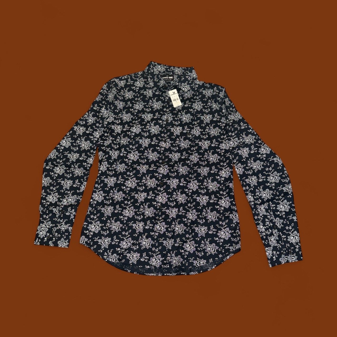EXPRESS MEN'S EXTRA SLIM FLORAL SHIRT