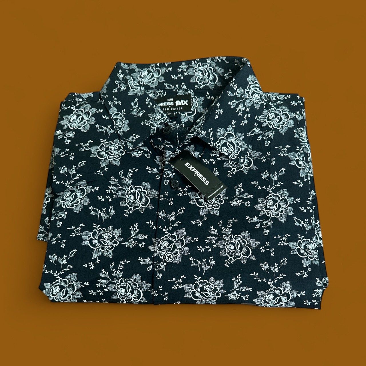 EXPRESS MEN'S EXTRA SLIM FLORAL SHIRT