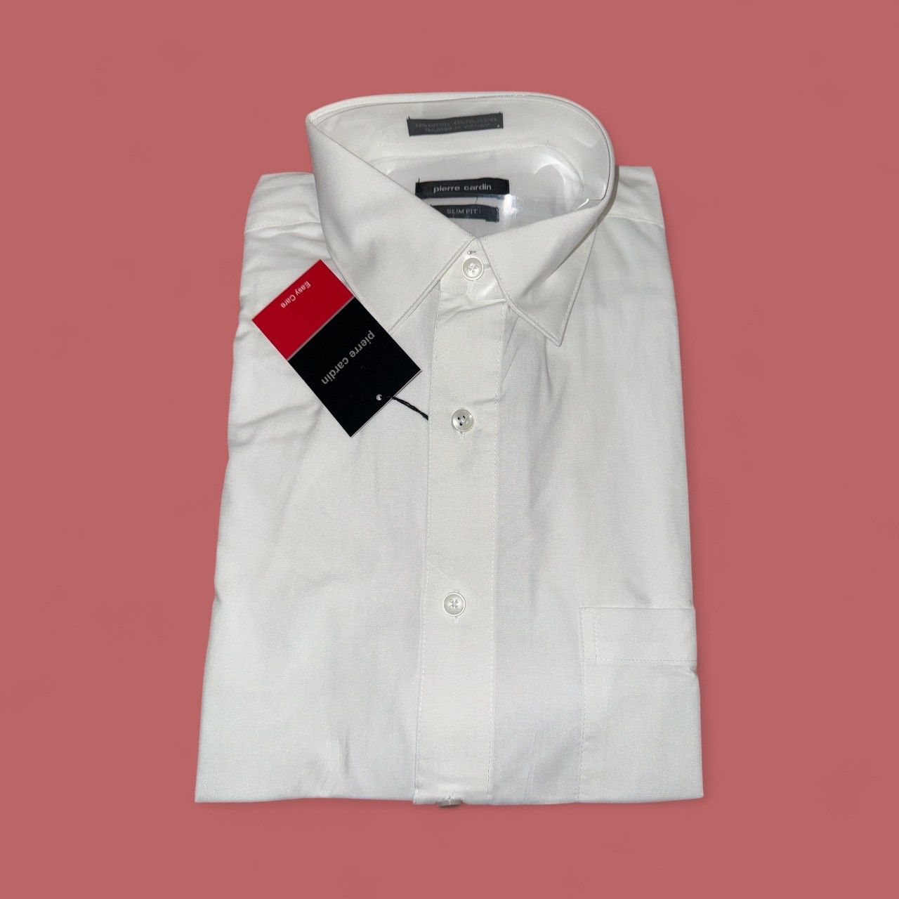 PIERRE CARDIN SLIM FIT SHIRTS, Colour: WHITE, Size: MEDIUM