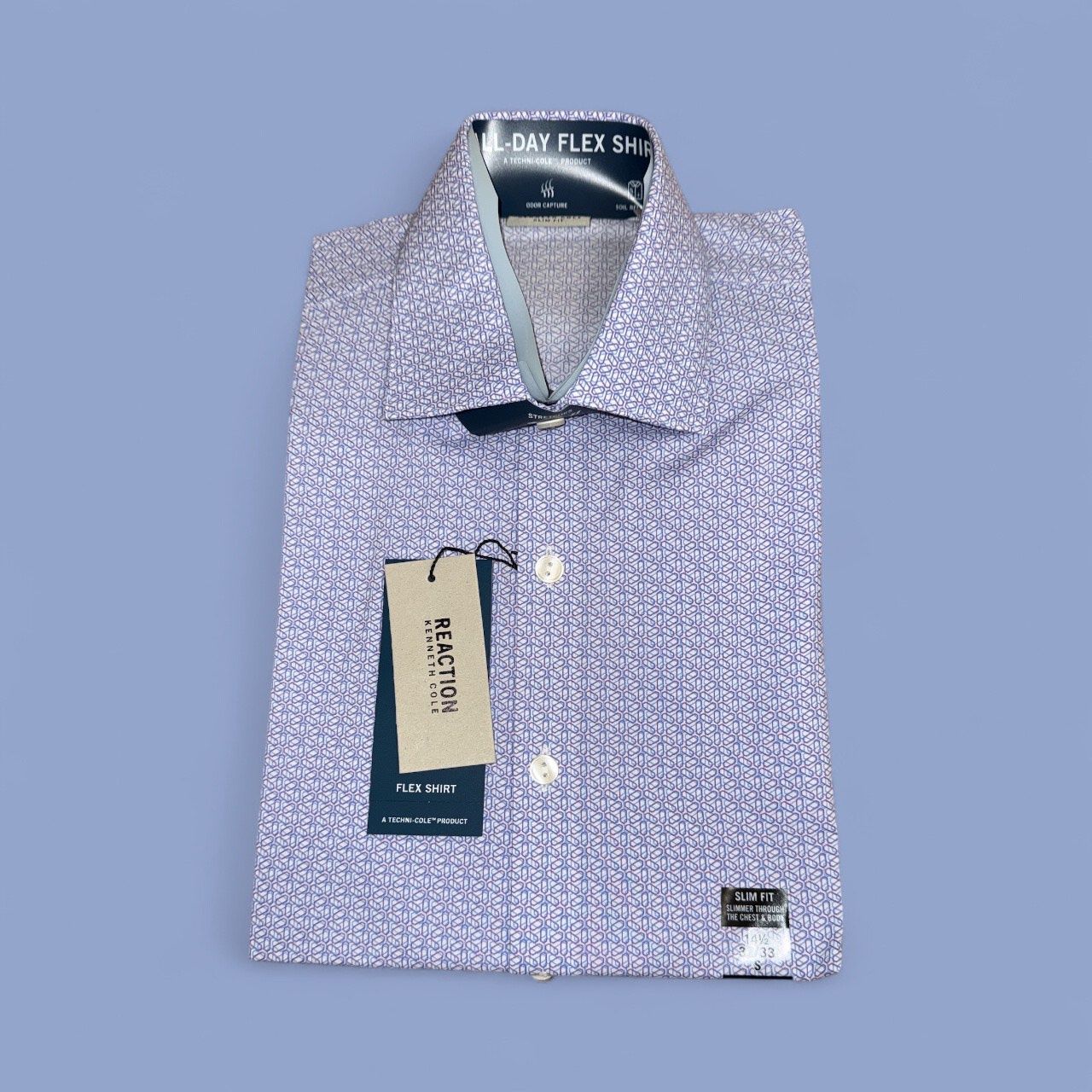 KENNETH COLE DRESS SHIRTS, Colour: MED PURPLE, Size: M