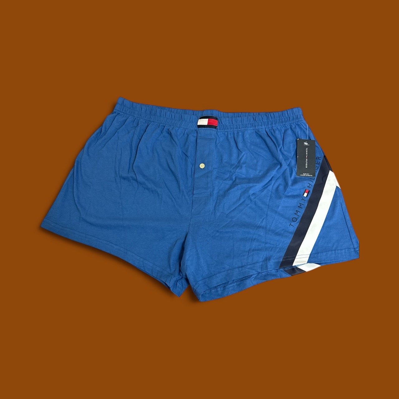 TOMMY HILFIGER SLIM FIT BOXER, Colour: BLUE, Material: 100% cotton, Size: XL