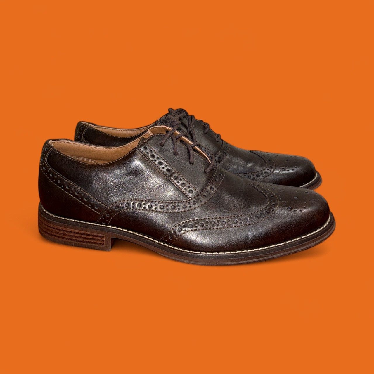 USED DOCKERS SHOES, Colour: DARK BROWN, Size: 9 M