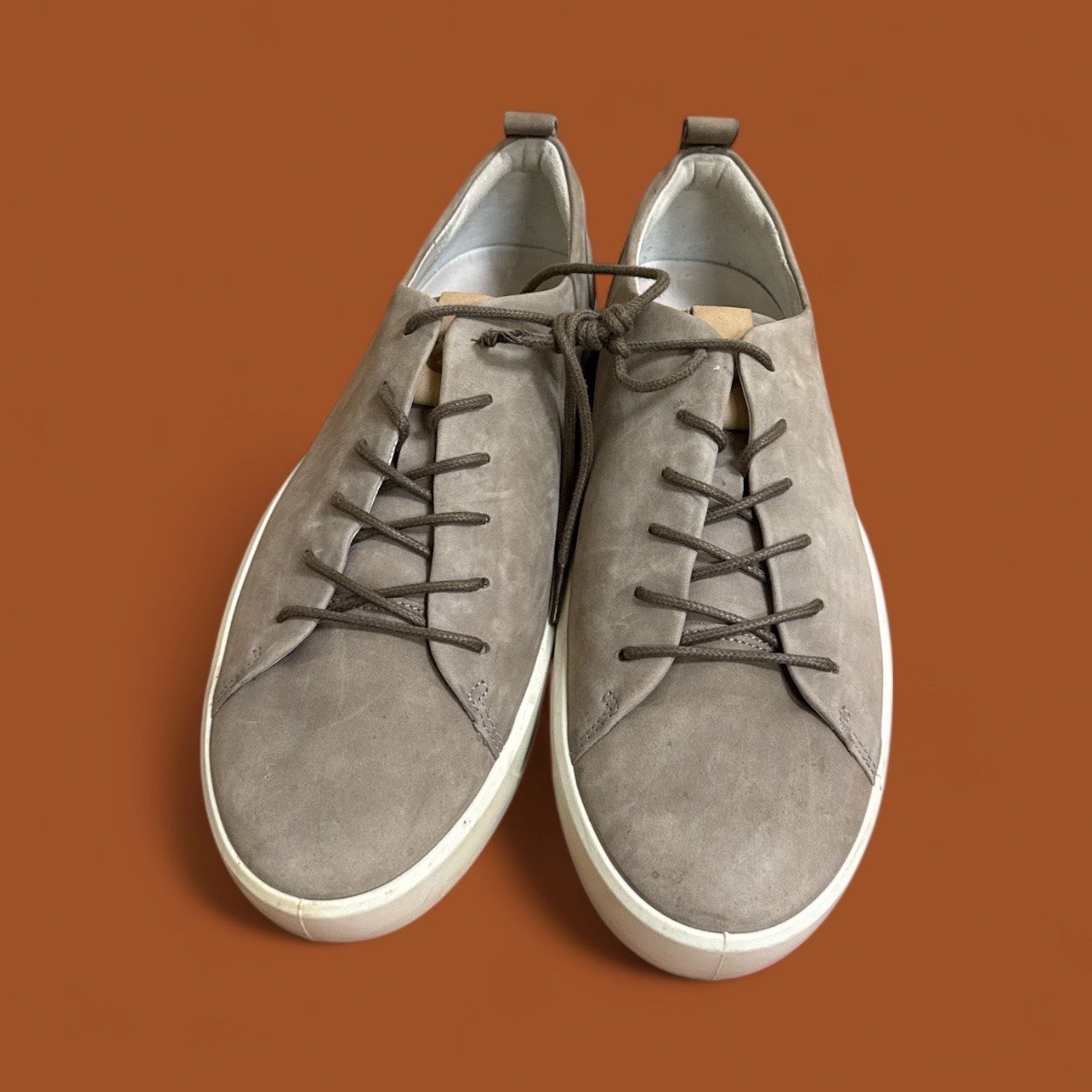 ECCO LUXURY MEN'S SHOES, Colour: TAUPE GRAY, Size: US 9